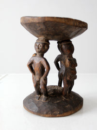 vintage African tribal art stool