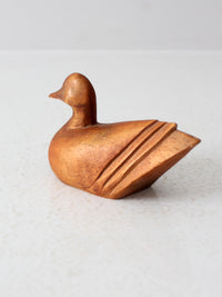 vintage hand-carved wood duck