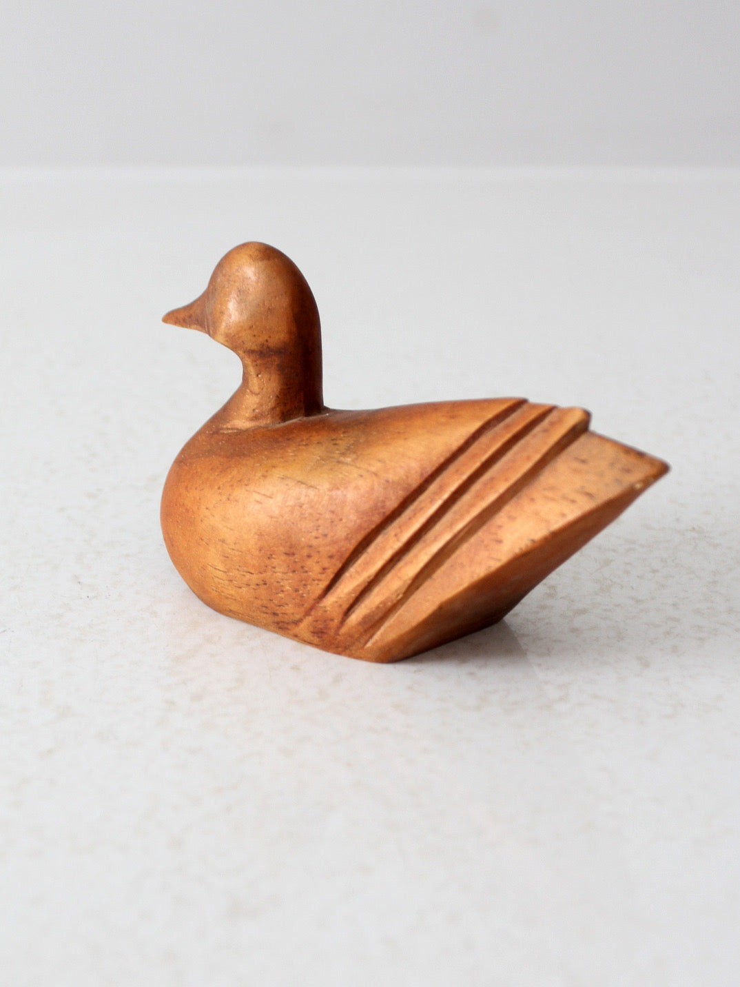 vintage hand-carved wood duck