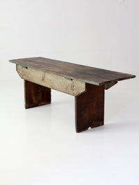antique primitive farmhouse bench