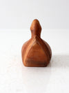 vintage hand-carved wood duck