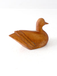 vintage hand-carved wood duck