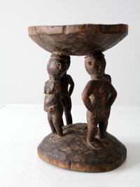 vintage African tribal art stool
