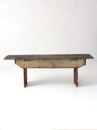 antique primitive farmhouse bench