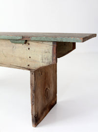 antique primitive farmhouse bench