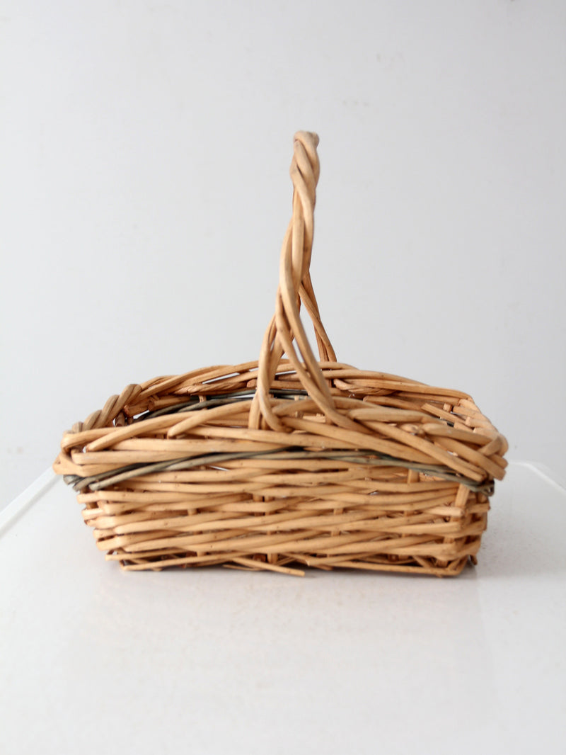 vintage gathering basket