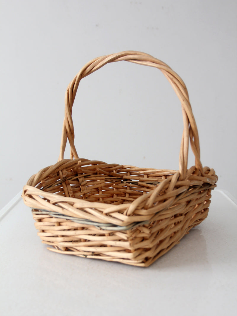 vintage gathering basket