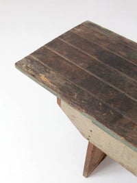 antique primitive farmhouse bench