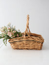 vintage gathering basket
