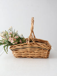 vintage gathering basket