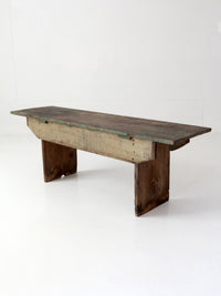 antique primitive farmhouse bench