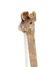 vintage hand carved moose walking stick