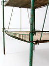vintage industrial metal wire shelf