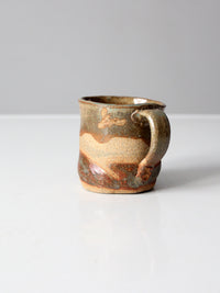 vintage studio pottery mug