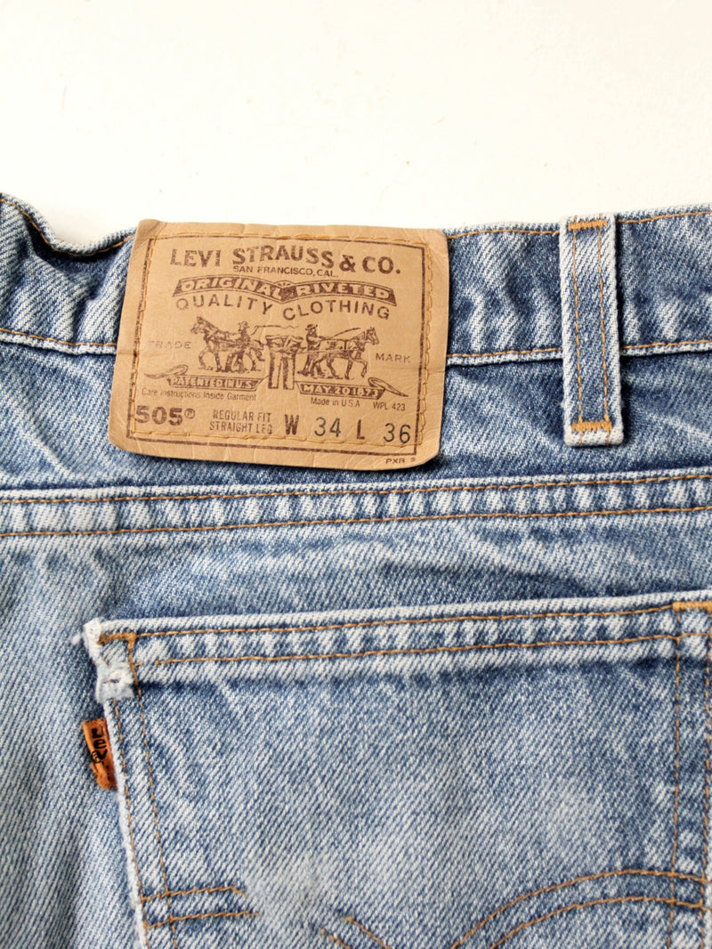 vintage Levis 505 jeans, 33 x 34