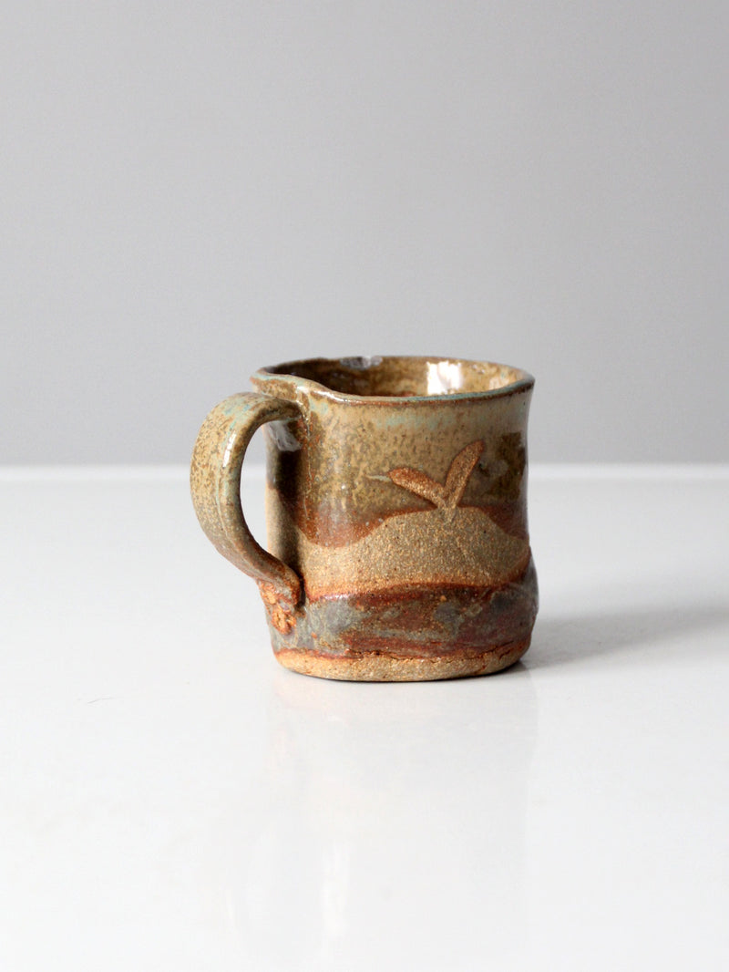 vintage studio pottery mug