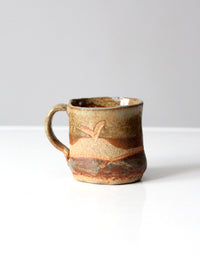 vintage studio pottery mug