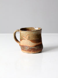 vintage studio pottery mug