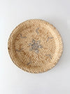 vintage woven basket tray