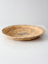 vintage woven basket tray