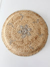 vintage woven basket tray