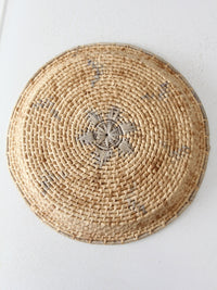 vintage woven basket tray