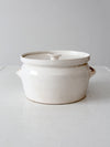vintage studio pottery lidded bowl