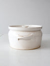 vintage studio pottery lidded bowl