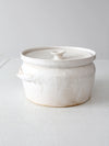 vintage studio pottery lidded bowl