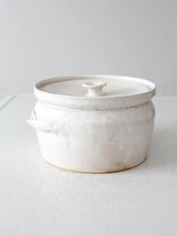 vintage studio pottery lidded bowl