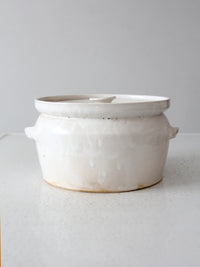 vintage studio pottery lidded bowl
