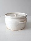vintage studio pottery lidded bowl