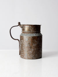 antique copper pitcher