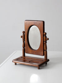 early 20th century wooden vanity mirror