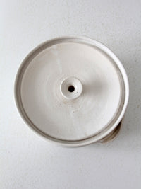 vintage studio pottery lidded bowl