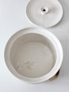 vintage studio pottery lidded bowl