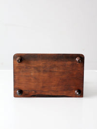 early 20th century wooden vanity mirror