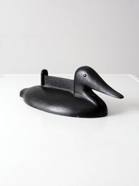 antique cast iron duck boot scraper
