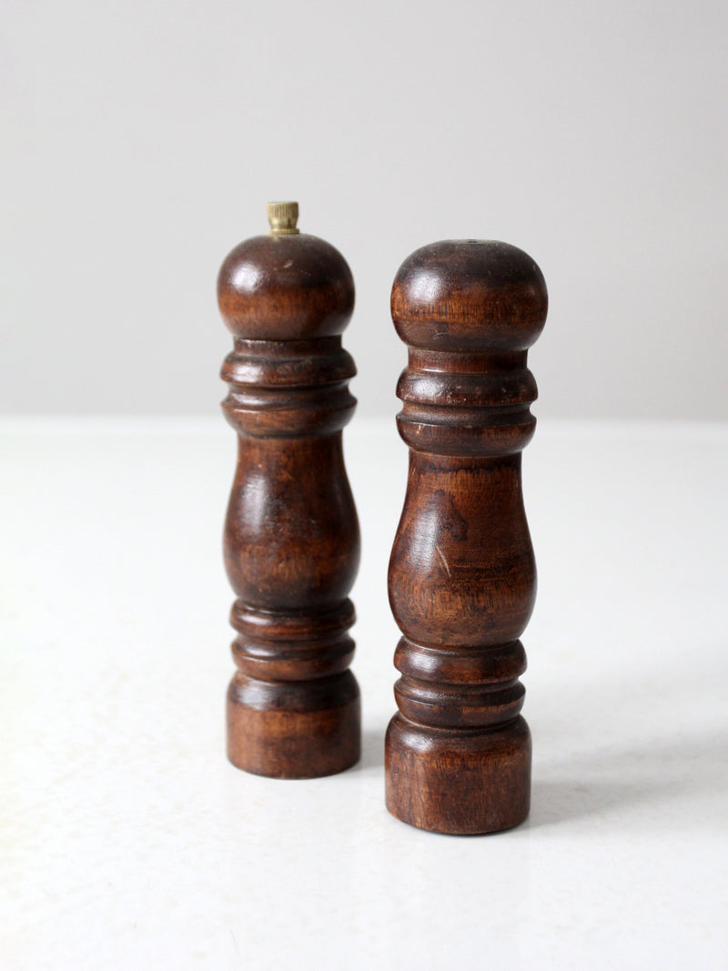 vintage salt & pepper mill set