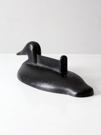 antique cast iron duck boot scraper