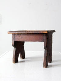 antique wooden footstool