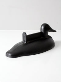antique cast iron duck boot scraper