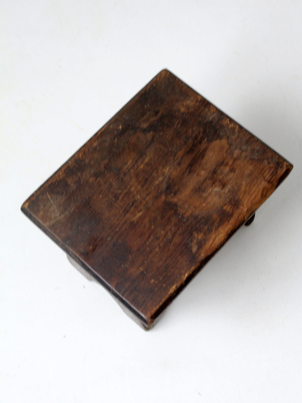antique wooden footstool