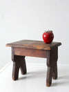 antique wooden footstool