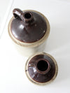 antique stoneware crock jugs set of 2