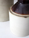 antique stoneware crock jugs set of 2
