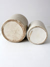 antique stoneware crock jugs set of 2