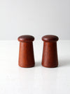 MCM wood salt & pepper shakes set