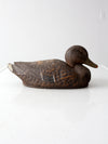mid-century JC Higgins mallard hen decoy