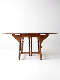 1940s American Chair Co drop leaf gateleg dining table